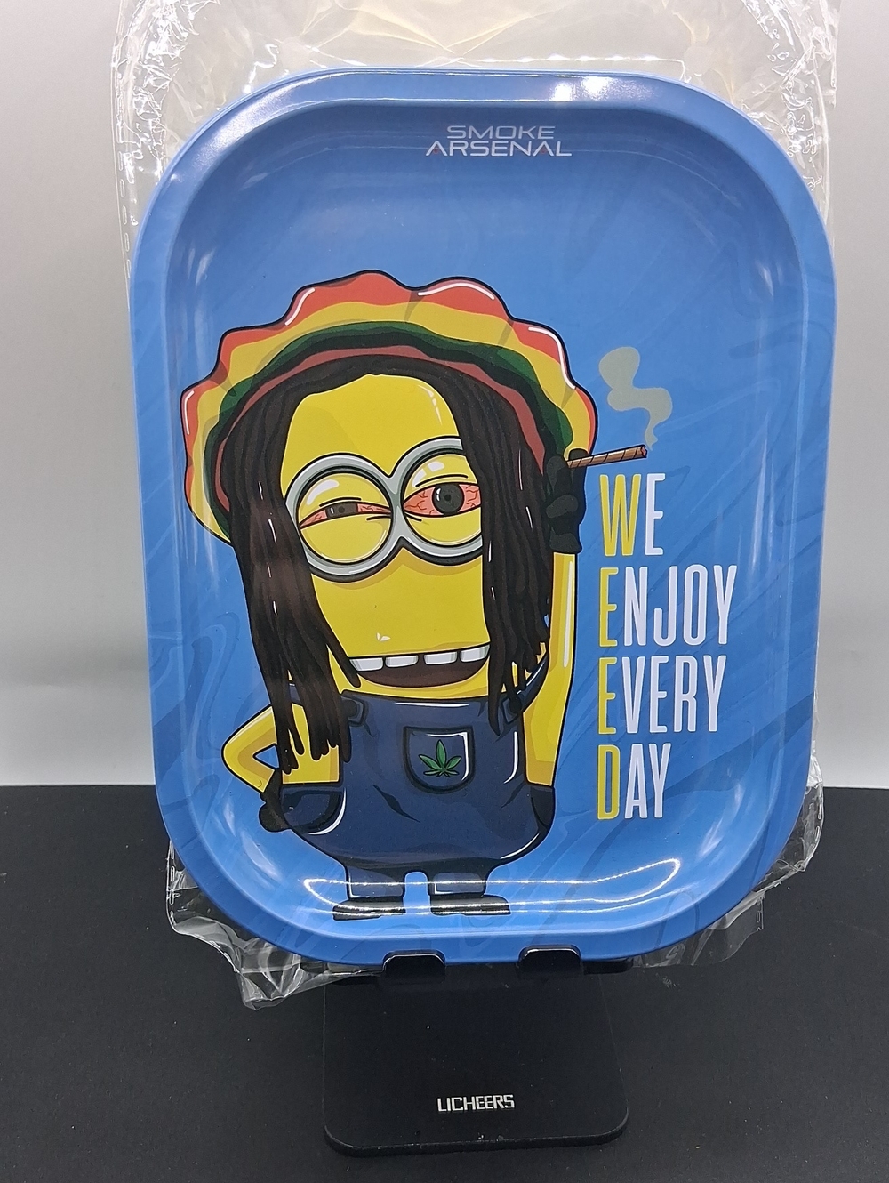 Blue Cartoon Rolling Tray - We Enjoy Every Day